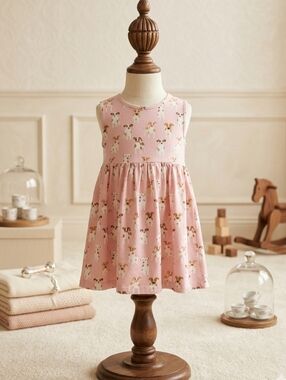 Stitchy Fish Pink Puppy Peekaboo Dress – 2T